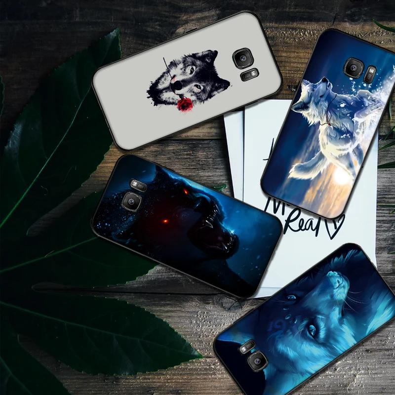 Для samsung S6 S7 Edge чехол для телефона художественный тренд красивый Небо волк Роза S8