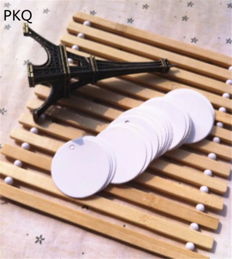 3 5 см черные/белые/крафт круглые бумажные бирки сделай сам поделки ручной работы