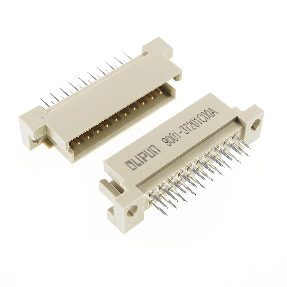 100pcs DIN 41612 Connector 2 Rows 20 Positions Plug Header Male Pins Vertical Through Hole 2x10 20Pin Pitch 2.54mm DIP | Обустройство