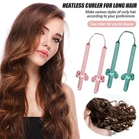 heatless hair curlers for long hair no heat curling rod headband with hair ties and clips hair styling kit