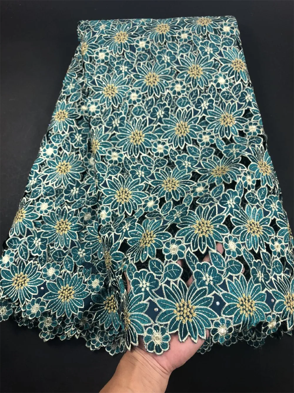 

MIQIER High Quality African nigerian tulle Lace Fabric cotton fabric Damask Lace Fabric Embroidery guipure lace fabric Swiss