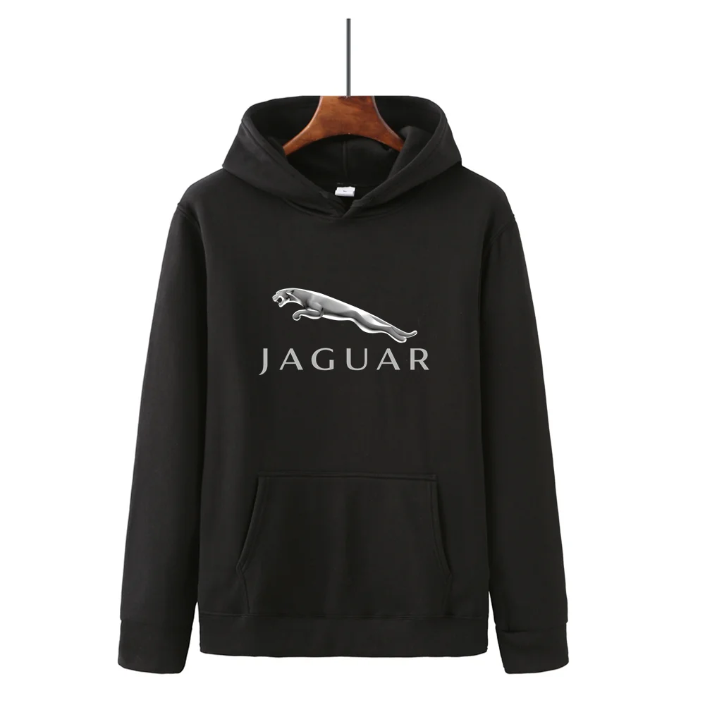 

2021 Winter New Jaguar Micro-Label Fashion Letter Printing Fleece Men's Hooded Sweater Men Women Casual General Hooded Tops
