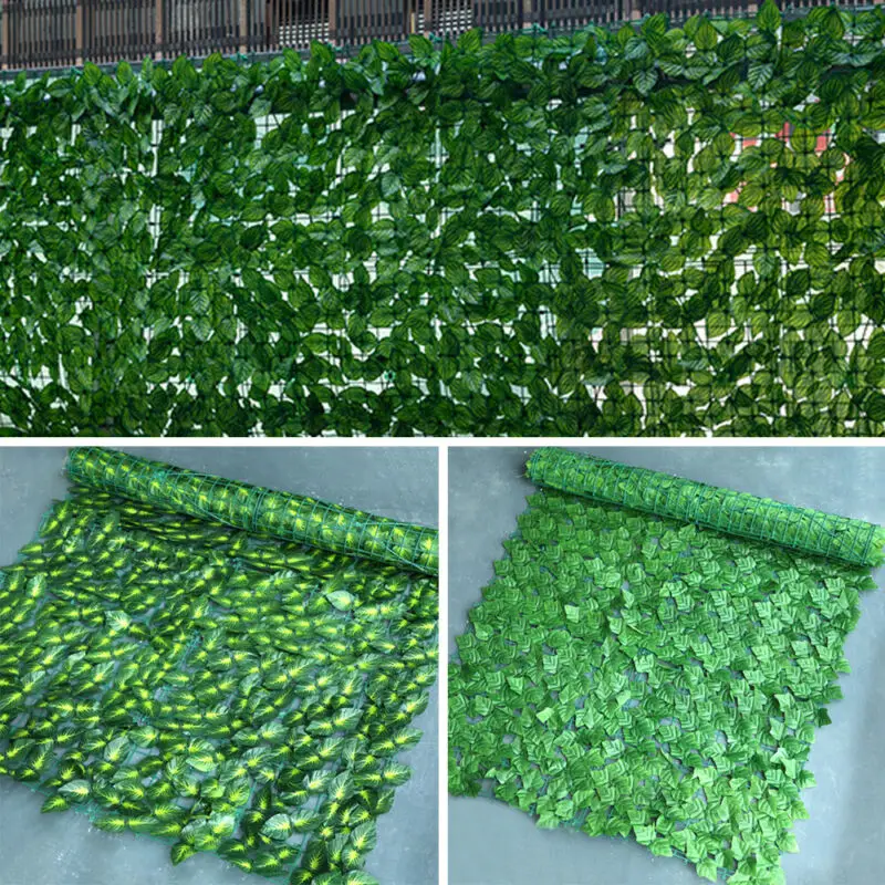 Искусственные листья плюща панели для живой изгороди забор экранирование