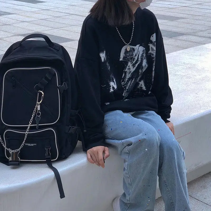 Свитшот женский в стиле Харадзюку уличная одежда для влюбленных тонкая