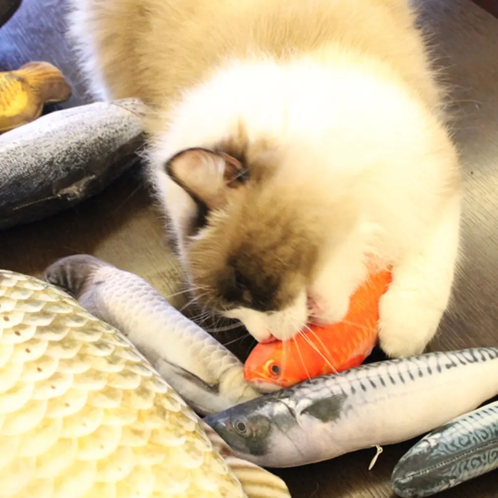 

Pet Toys for Cat Cats Fish Pet Toys For Kitten Cushion Grass Bite Chew Scratch Pillow Cats Supplies Pet Products Play