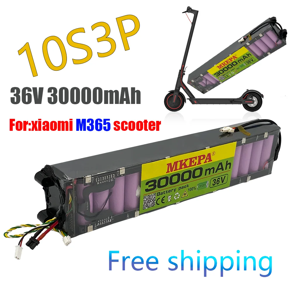 

2021 New Original 36V 10500mAh battery For Xiaomi M365 M356 Pro Special battery pack 36V Li-ion battery 30000mAh Riding55km