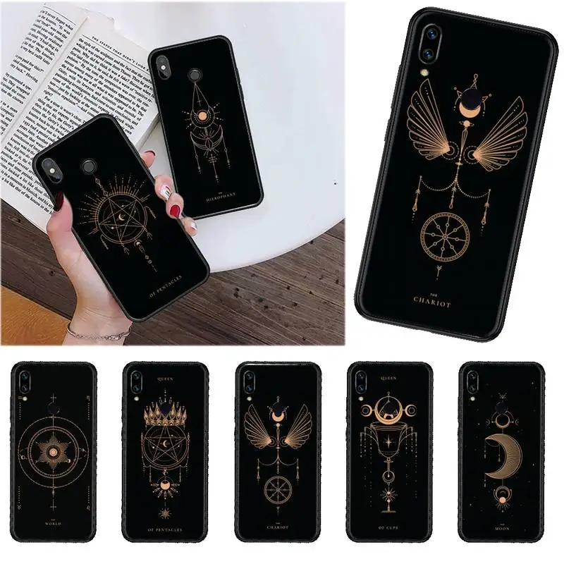 

Phone Case For Xiaomi Redmi Note 4 4x 5 6 7 8 pro S2 PLUS 6A PRO Tarot Cards Tattoo