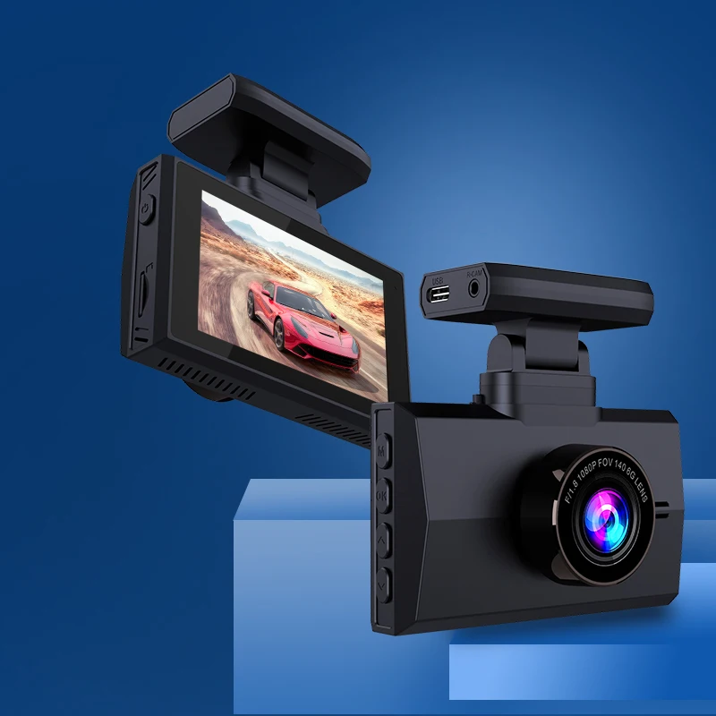 4K супер Ночное видение автомобильный видеорегистратор Black Box 1080P GPS G SENSOR для