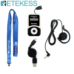 Приемник для беспроводных гидов RETEKESS T131, система синхронного перевода