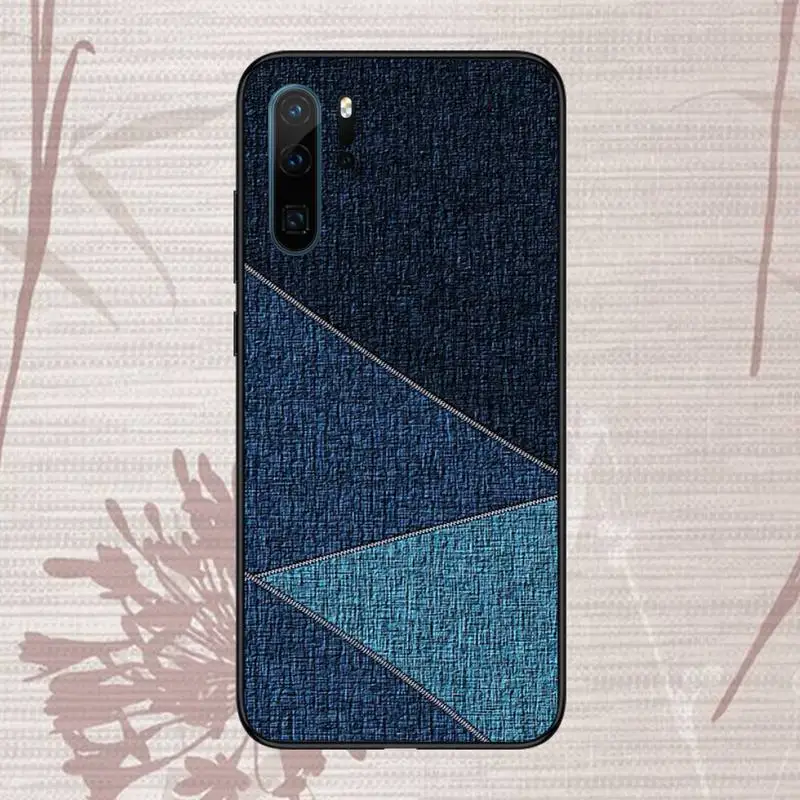 

Jeans Style Blue Denim Phone Case For Huawei P20 P30 P40 lite Pro P Smart 2019 Mate 10 20 Lite Pro Nova 5t