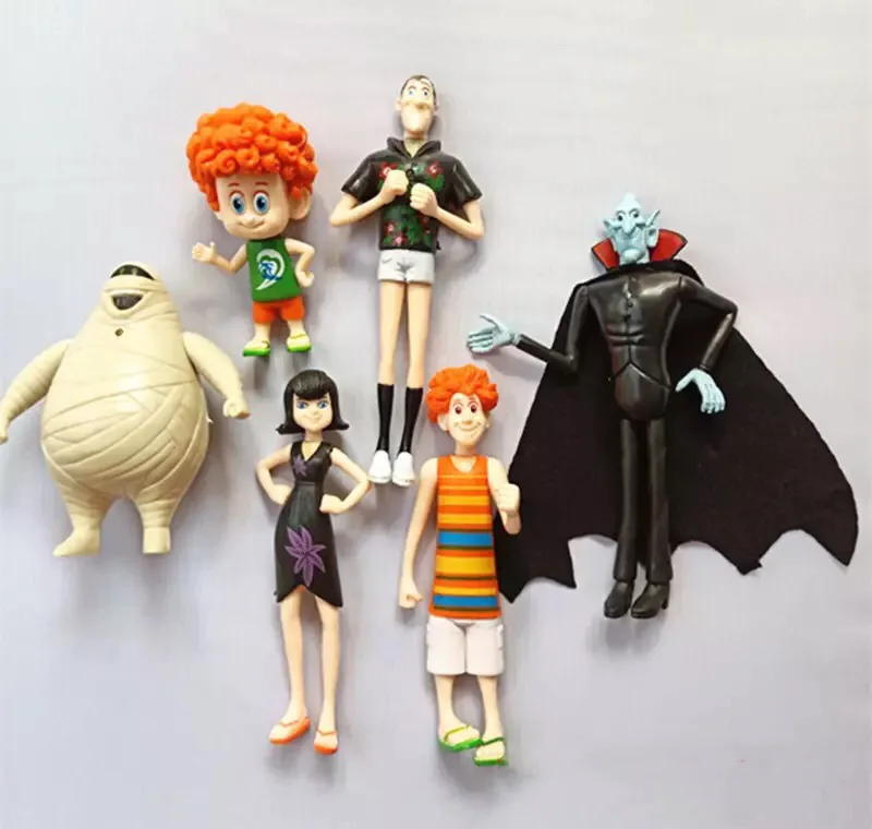 

6pcs/set Movie Hotel 3 Action Figure Toys Children Dracula Johnny Dennis Mavis Frank Toy Kid Halloween Children Gift