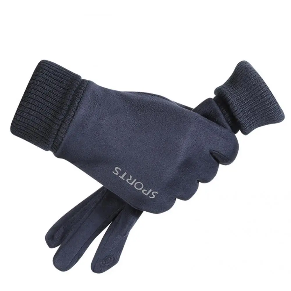 

Winter Gloves Solid Color Useful Cold Resistant Insulation Mittens Ski Gloves