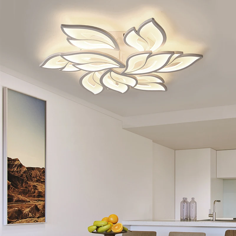 Современная светодиодная потолочная люстра для гостиной спальни с