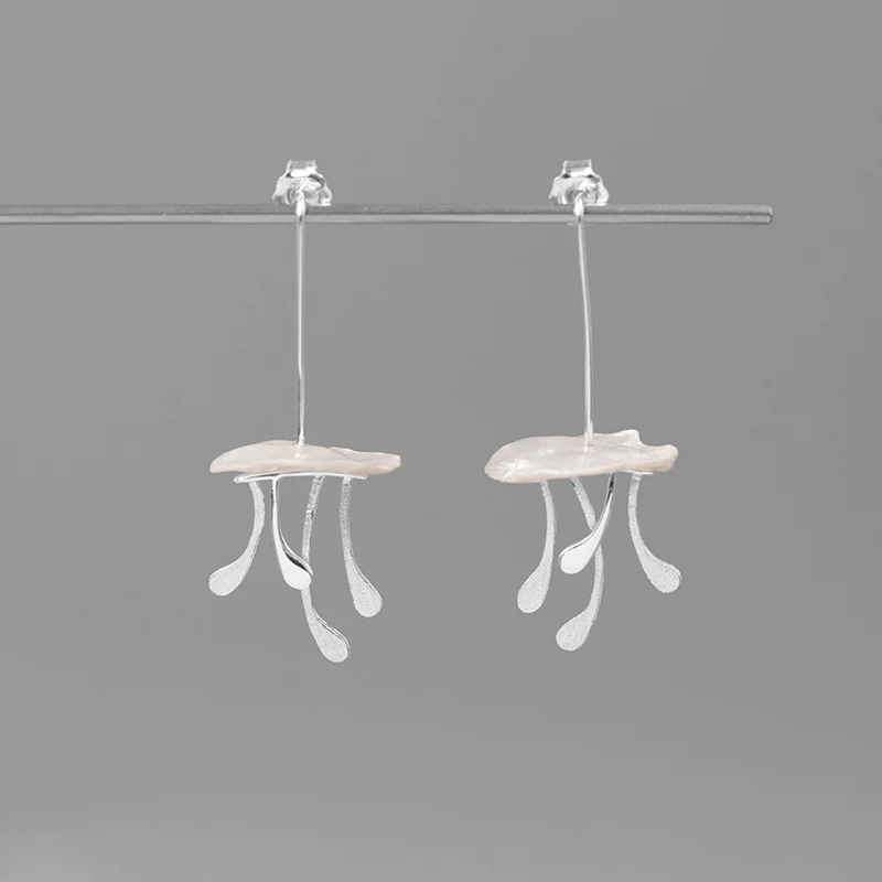 Женские серьги-капельки INATURE из стерлингового серебра 925 пробы с барочным