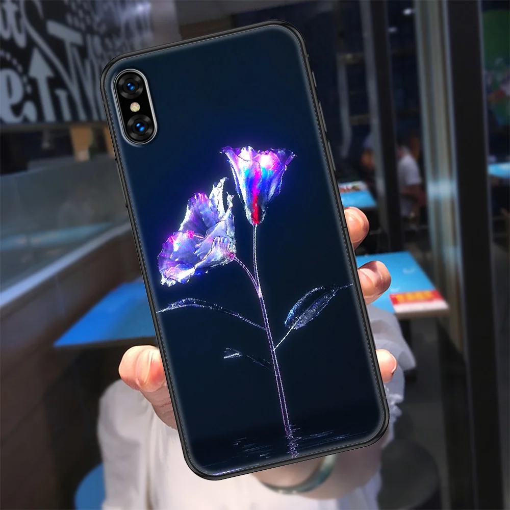 Романтичный чехол для телефона с цветочным рисунком корпус iphone 5 Женский 2 6 6s 7 8 12