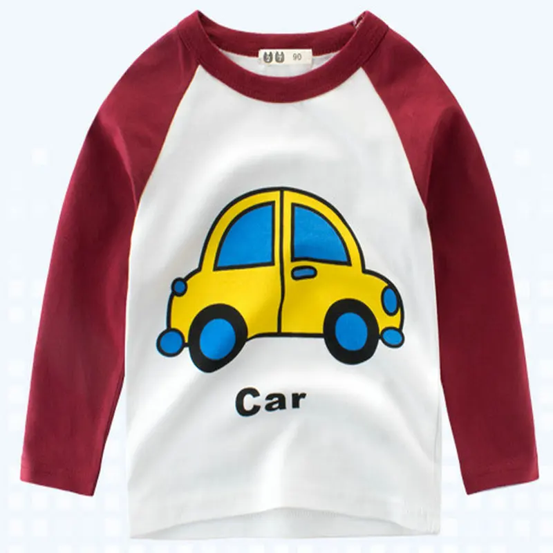 Детская одежда в Корейском стиле осень 2019 г. футболка с длинными рукавами для