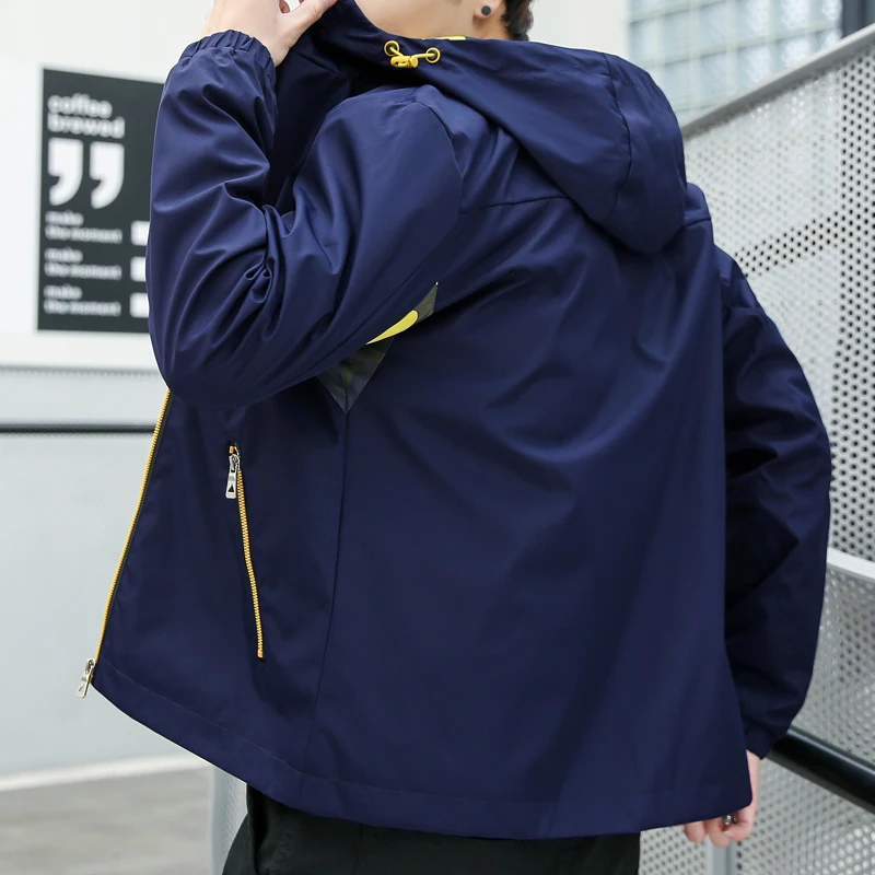 Куртка мужская с принтом лотоса и порта модная ветровка Повседневная Верхняя