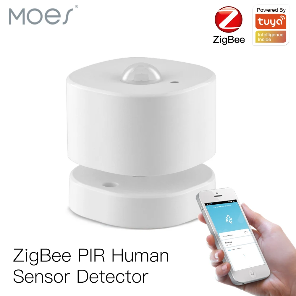 Sensor de Movimento Detector de Sensor Zigbee Humano Vida Inteligente Tuya App Controle Ligação Sistema Alarme Casa Pir