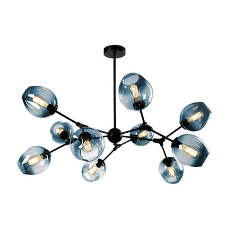 

E27 Glass Ball Chandelier Lighting Modern Magic Gold Chandelier LOFT for Living Room Bedroom Hanging Lamp Kitchen Lamp Lustre