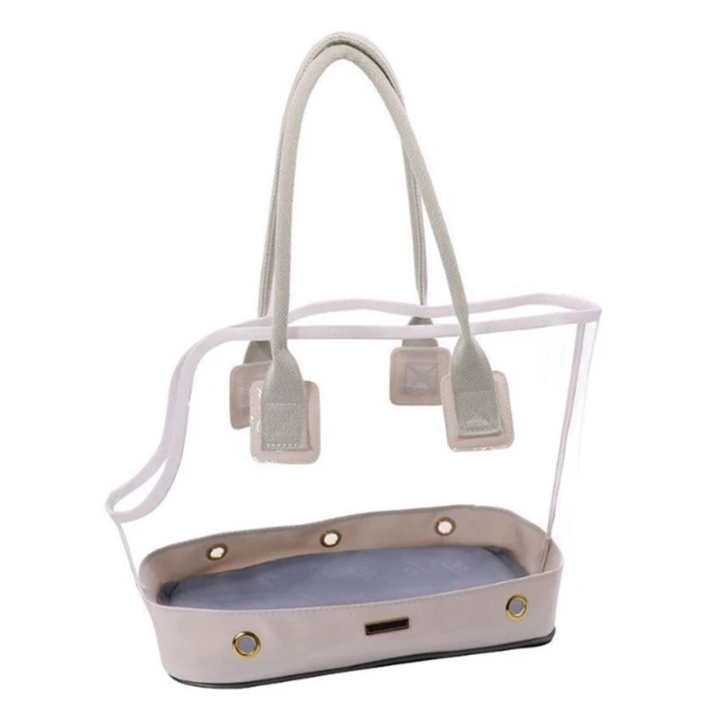 Милая прозрачная маленькая сумка для путешествий с кошкой и собакой переноски