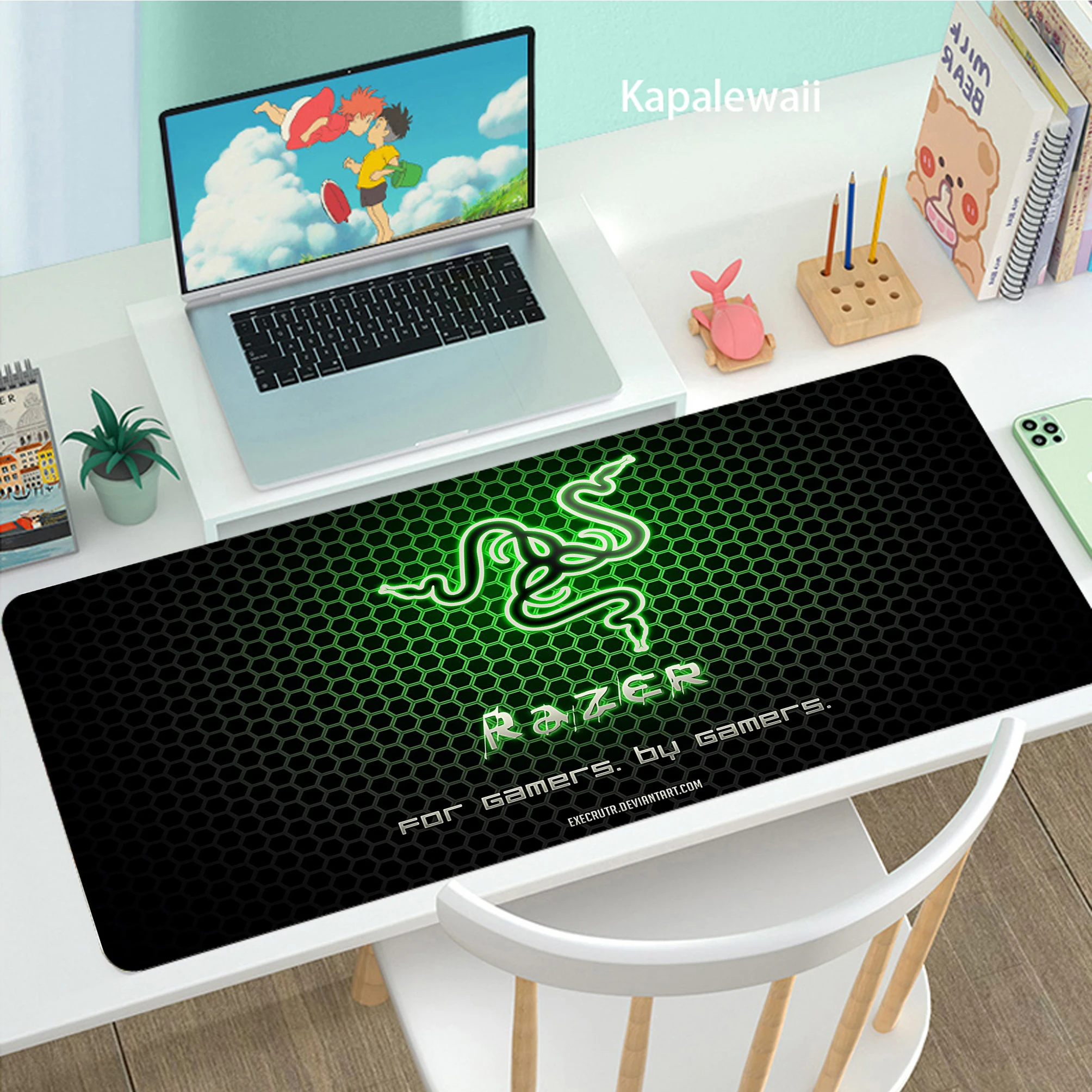 

RAZER Mouse Pad Anime PC Gamer Gaming Mousepad Xxl Mouse Mat Keyboard Desk Mat Table Carpet Mausepad Computer Laptop Pad
