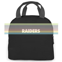 raiderblack football oakland bay afc carr champs all s chinese style women men portable insulated lunch bag adult
