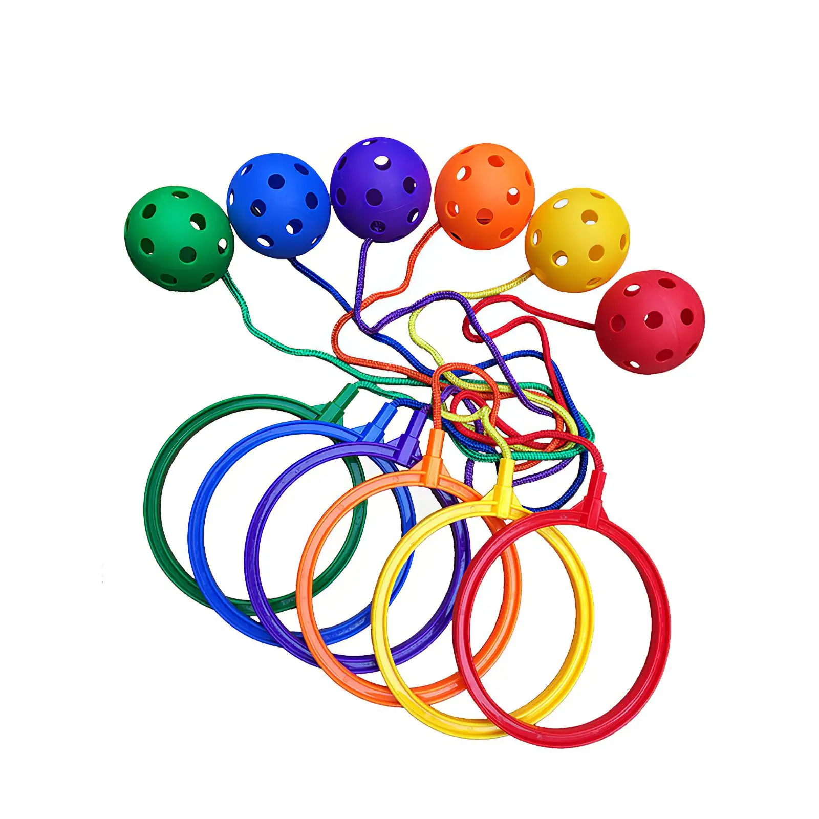 

6pcs Toy Ability Enhanced Jump Sport Ball Toy Easy to Play Lightweight Kids Swing Ball Toy for Boys Girls Aged over 3 Years Old
