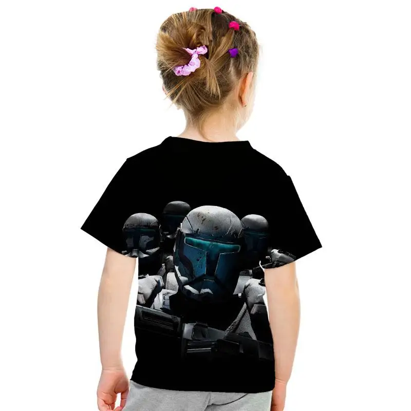 Звездные войны 3D imprimir bien de los hombres/las nias Топы Camiseta de manga corta Caballero Jedi imprimir nios camiseta de moda