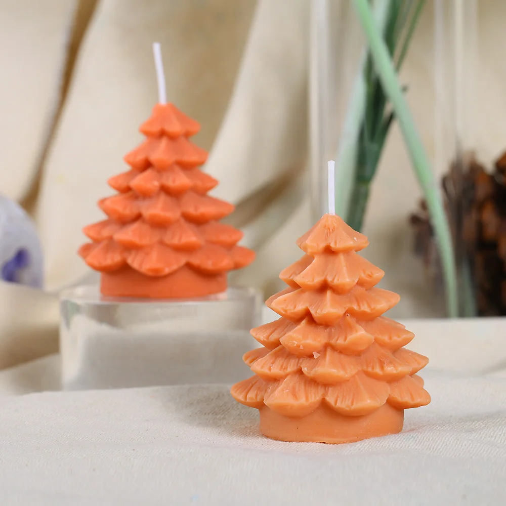 3D Pine Cone ซิลิโคนเทียนแม่พิมพ์ DIY Aromatherapy เทียนทำรูปแบบฉากคริสต์มาสงานฝีมือตกแต่งแม่พิมพ์