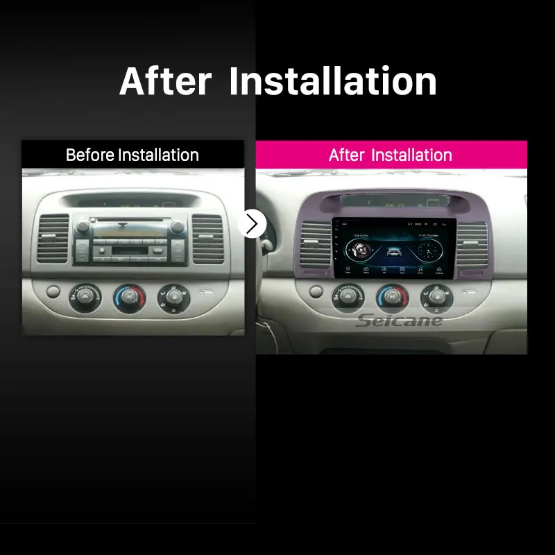 Автомобильное радио Seicane 9 дюймов Android 8 1 с GPS для Toyota Camry 2000-2003 гг. Bluetooth AUX 2din HD