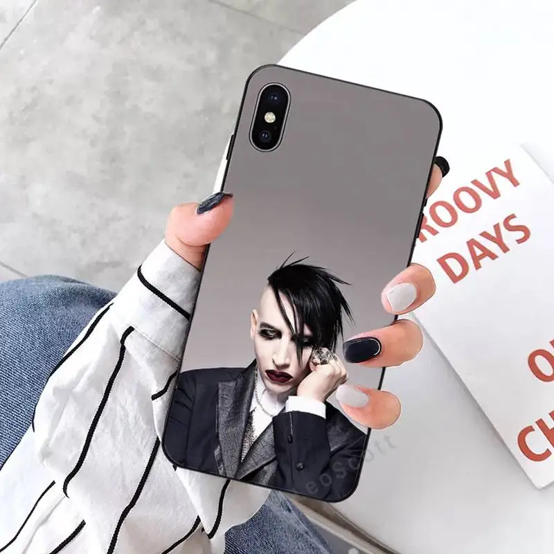 

Marilyn Manson Phone Cases for iPhone 11 12 mini pro XS MAX 8 7 6 6S Plus X 5S SE 2020 XR