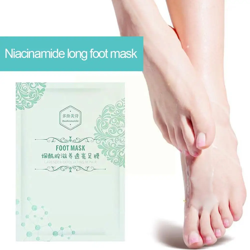 

1pairs Niacinamide Long Foot Soft Moisturizing And Gentle Exfoliating Hand And Long Peeling Nourishing Foot C5n0