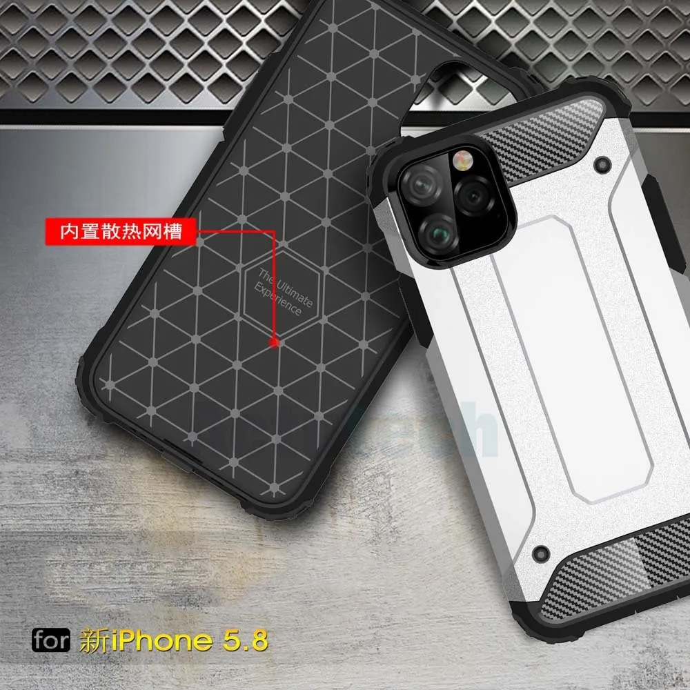 

Shockproof Armor Coque Cover 5.8For iPhone 11 Case For Apple iPhone 11 Pro Max 2019 5.8 6.1 6.5 inch Phone Back Coque Cover Case