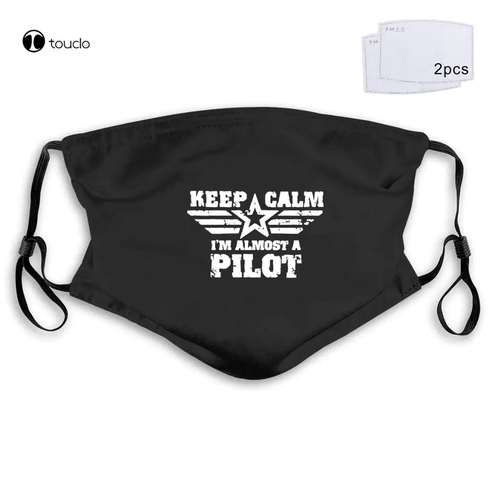 Slim Fit keep Calm я почти пилот (симулятор полета Rc Dvd Дрон Rtf Yoke) маска для лица фильтр