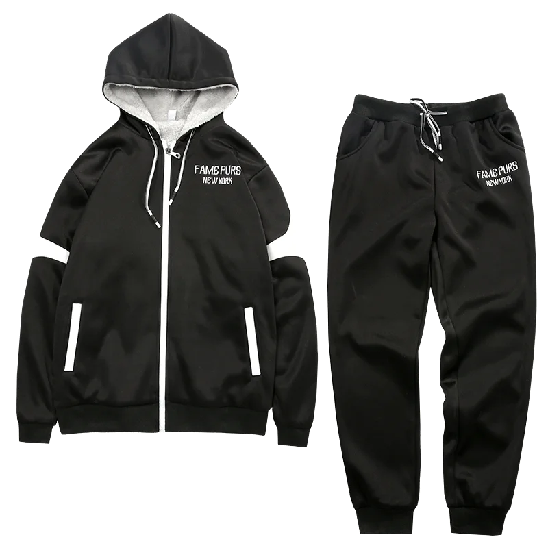 Sportswear Tracksuit Men Sweatsuits Sets Hip Hop Suits Set Casual Clothing Sportwear Hommes Coat JJ60NT | Мужская одежда