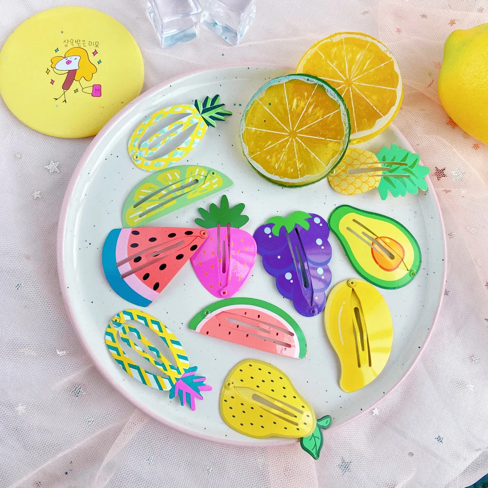 

Простые и модные женские аксессуары для волос, милые летние детские аксессуары для волос с мультяшным рисунком, разные аксессуары для волос