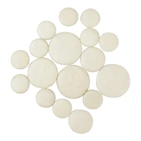 17pcsset clarinet pads white button leather pad woodwind instruments replacement parts durable exquisite clarinet accessories