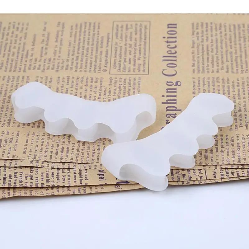 

1 Pair Silicone Foot Care Gel Bunion Protector Toe Separators Straightener Spreader Correctors Hallux Valgus Foot massager
