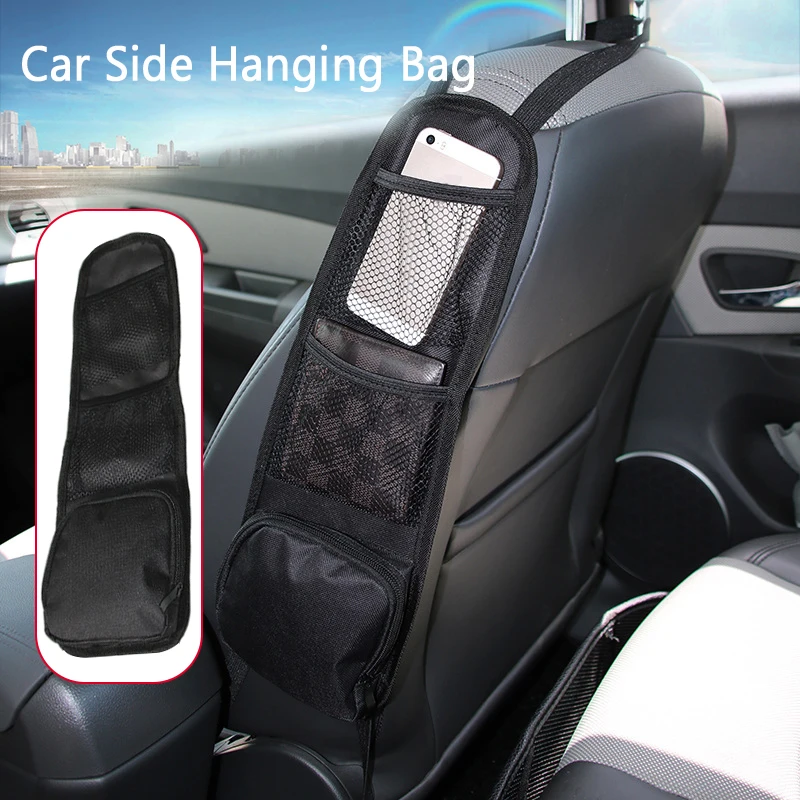 

Органайзер для автомобильного сиденья, многофункциональный держатель для автомобильного сиденья, подвесная сумка для хранения, сетчатый к...