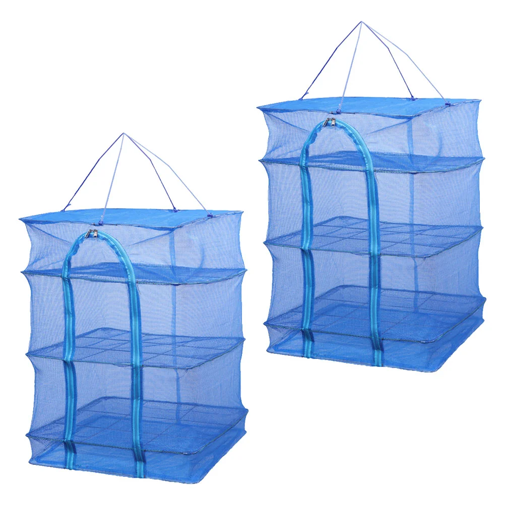 

2pcs Multi-Functional Drying Bags Folding Drying Nets Vegetable Hanging Bags