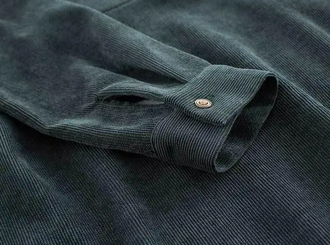 Женское вельветовое платье в стиле ретро длинное приталенное весна осень