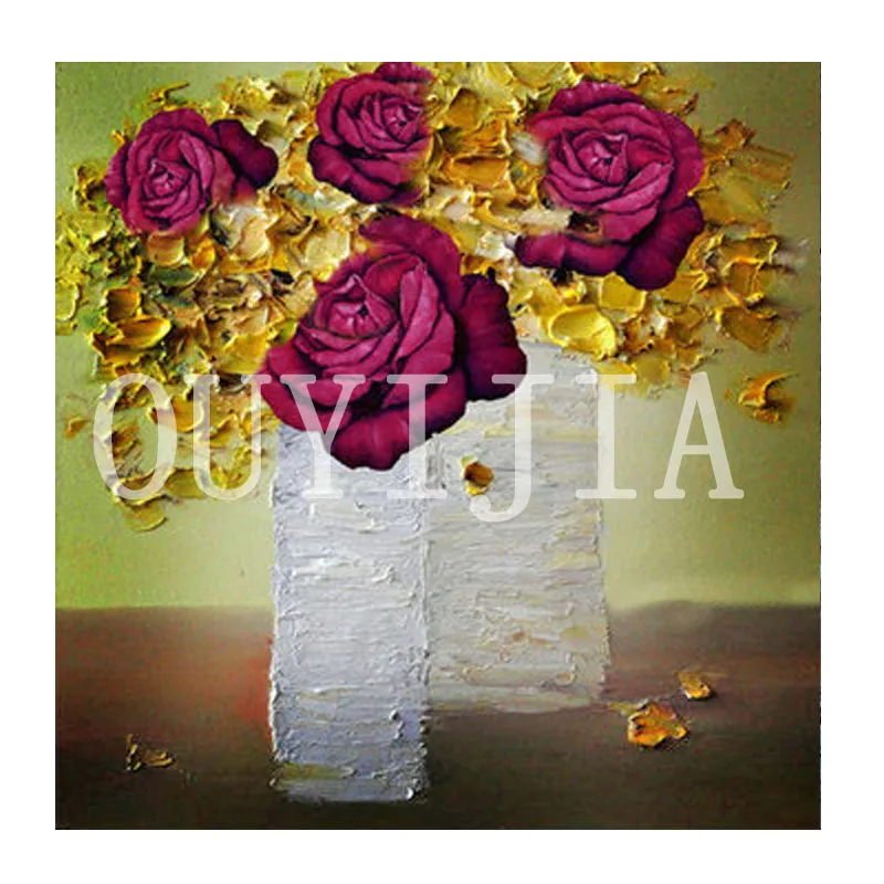 5ddiamond квадратная круглая Роза Ваза для бонсай промоакция дисплей Алмазная