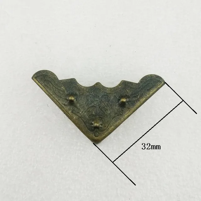 6 шт 32 мм бронзовая треугольная угловая деревянная коробка углы мебель протектор