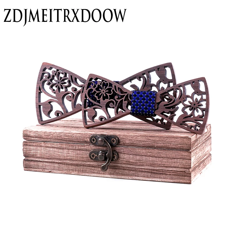 Деревянный комплект из галстука бабочки для родителей и детей очаровательные