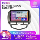 MEKEDE 8G + 128G Android 11 для HONDA JAZZ City 2002-2004 2005 2006 2007 Авто AC мультимедийный стерео автомобильный плеер GPS Радио DSP RDS