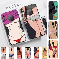 toplbpcs abstract sexy cartoon phone case for huawei mate 20 10 9 40 30 lite pro x nova 2 3i 7se