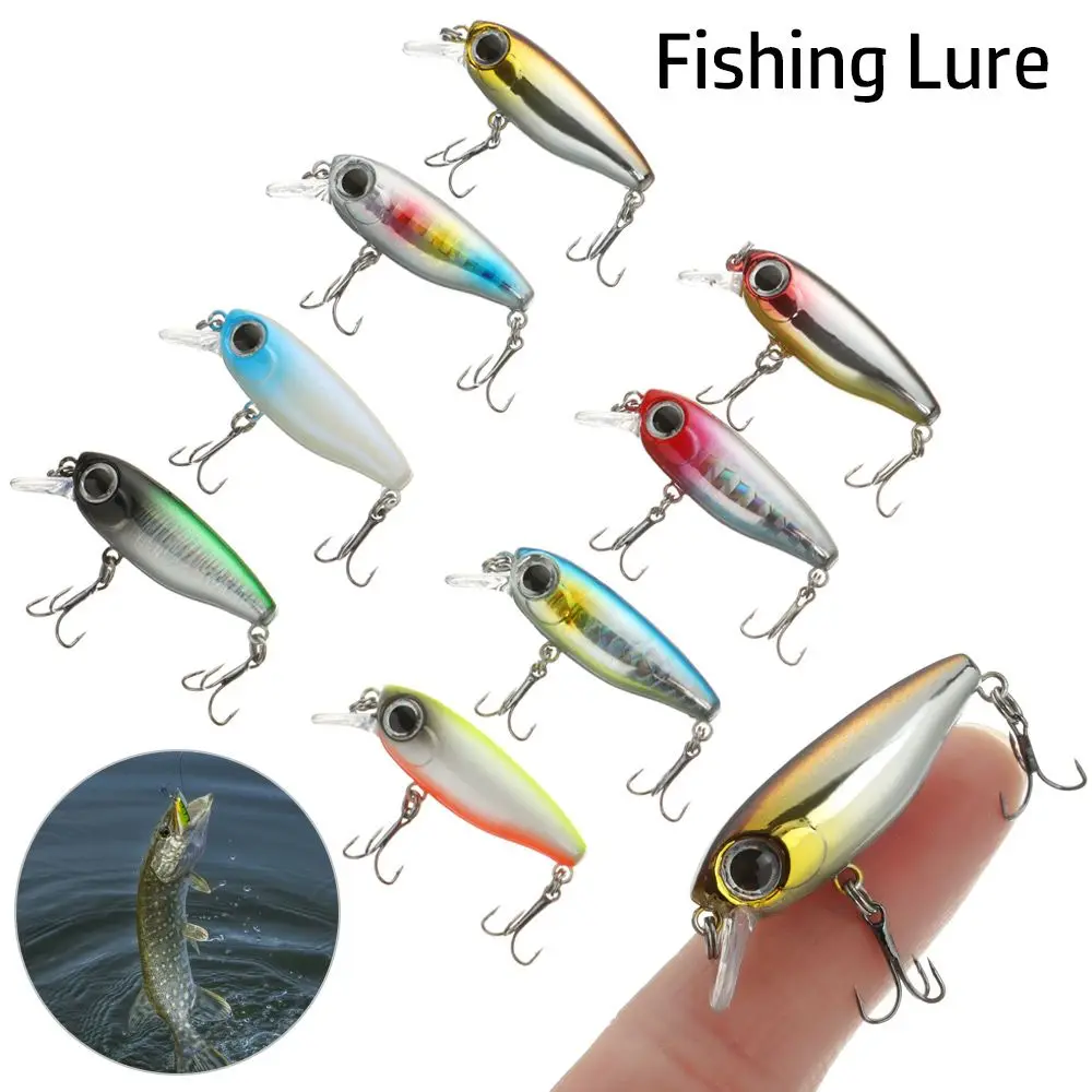

1PC Fishing Gear Japanese Lure Bait Mino Slow Sinking Submerged 43mm/3g Bionic Bait Laser Body 3D Red-eyed Horsemouth Bass