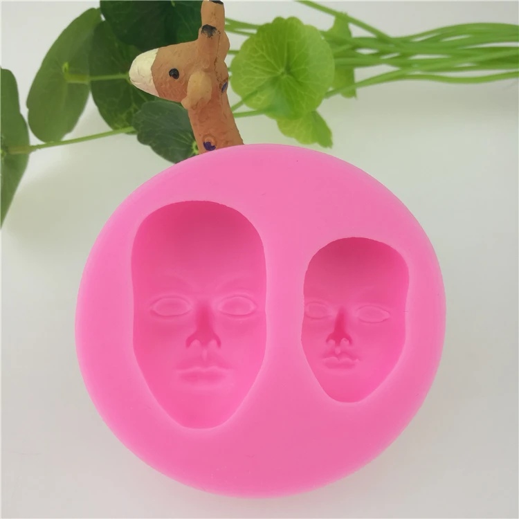 Силиконовая форма для украшения торта с 3D изображением лица Аксессуары выпечки |