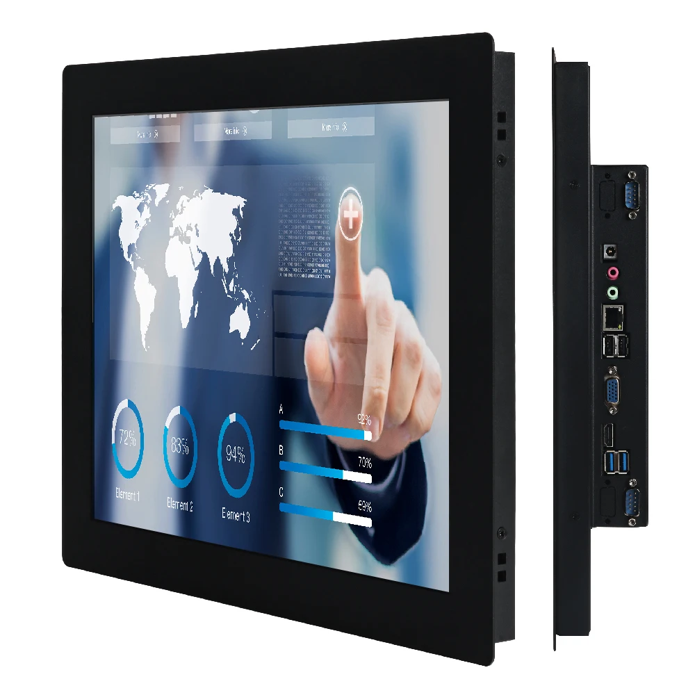 Kaufen 12 17 19 Zoll Mini PC Computer Intel I5 Prozessor Mit Kapazitive/Resistive Touch Screen 21,5 Zoll Core I5 PC Panel 4G 64G Wifi
