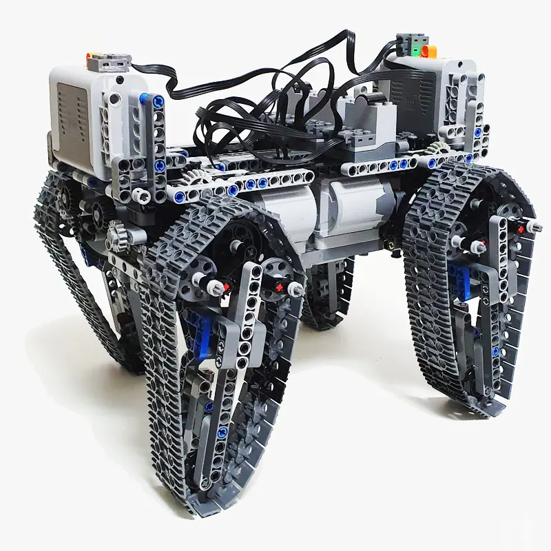 Гусеничный альпинистский автомобиль V6 MOC строительные блоки технология сделай